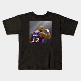 Karl Malone Low Poly Flex Kids T-Shirt